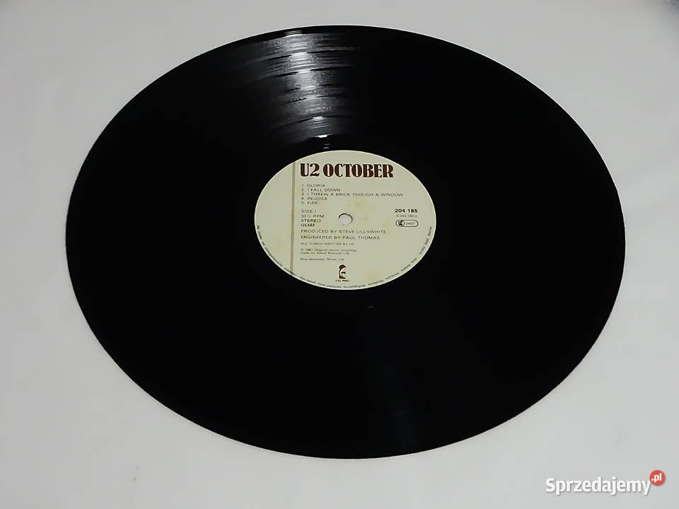October U2 winyl LP 12 Island Records płyta winylowa Muzyka Biłgoraj