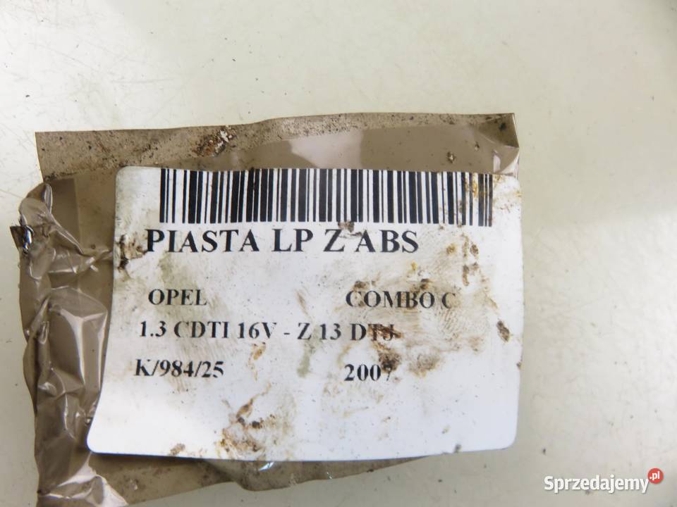 ZWROTNICA PIASTA PRZEDNIA LEWA OPEL COMBO 13