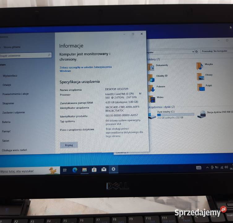 Laptop DELL LATITUDE E4310 133 Intel Core i5 4 Warszawa