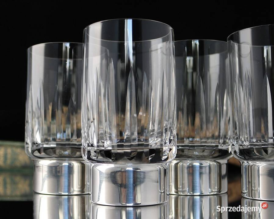 Szklanki 6 Sterling Silver 925 H Bauer vintage Kalisz