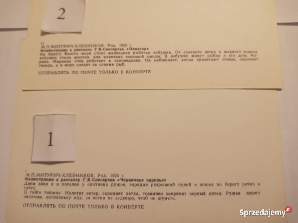 POCZTÓWKI USSR SERIA MALARSTWOZESTAW 45 A Szczecinek