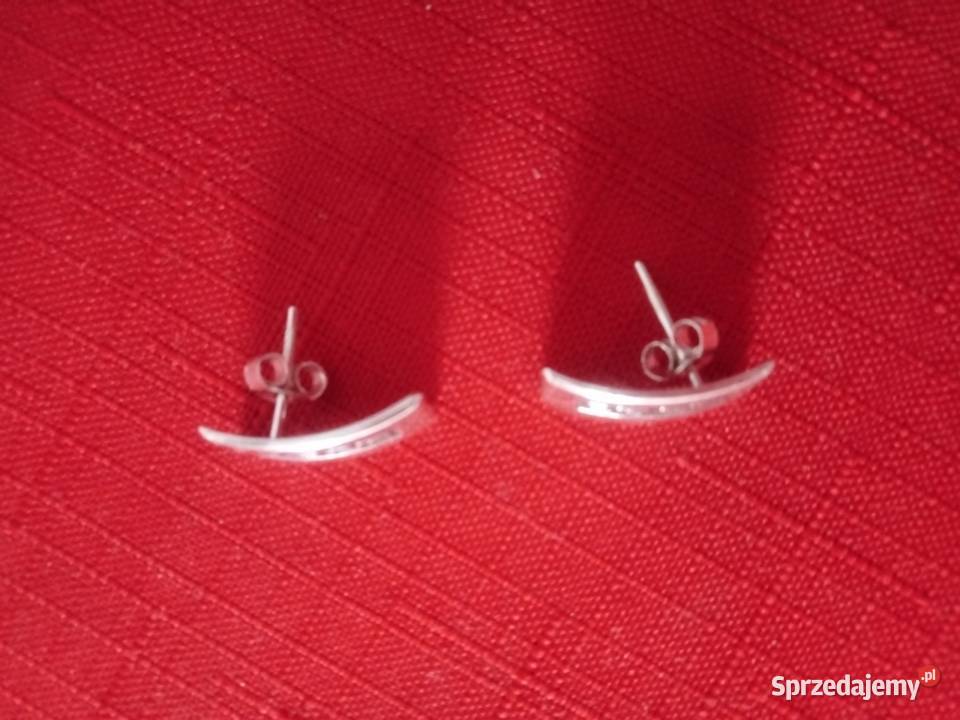 Kolczyki wkręty duże SREBRO