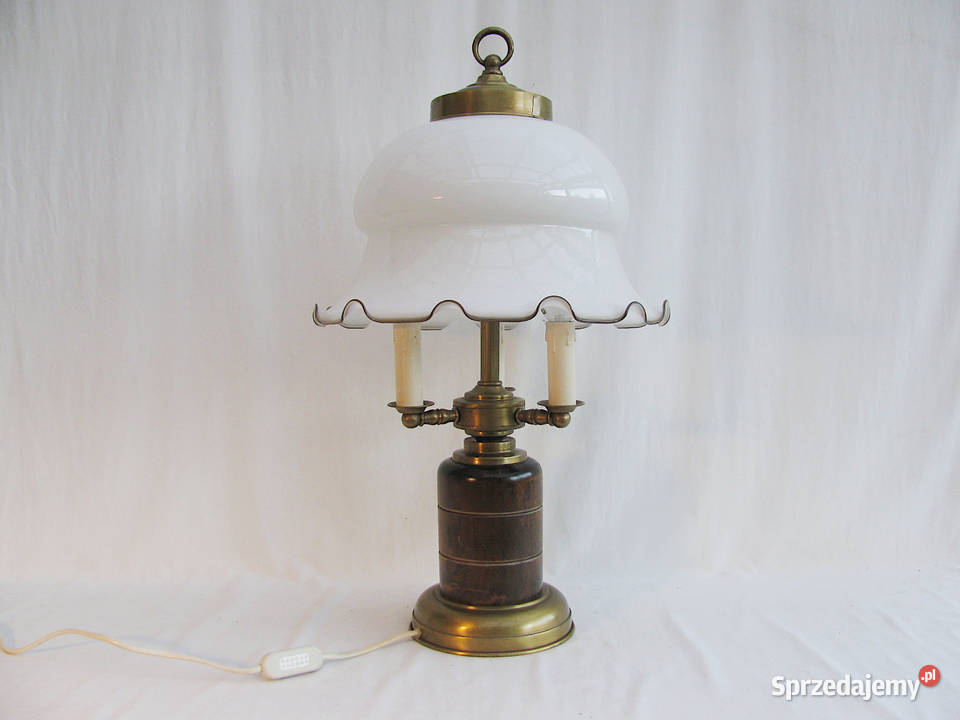Lampka mosiądz Falbanka Vintage II Lampy zachodniopomorskie Szczecinek