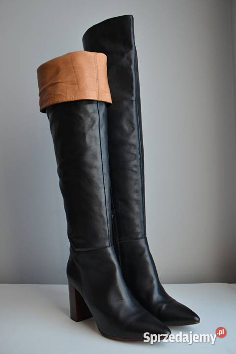 Francuskie MUSZKIETERKI kozaki kolano MAJE 40 inna Białystok