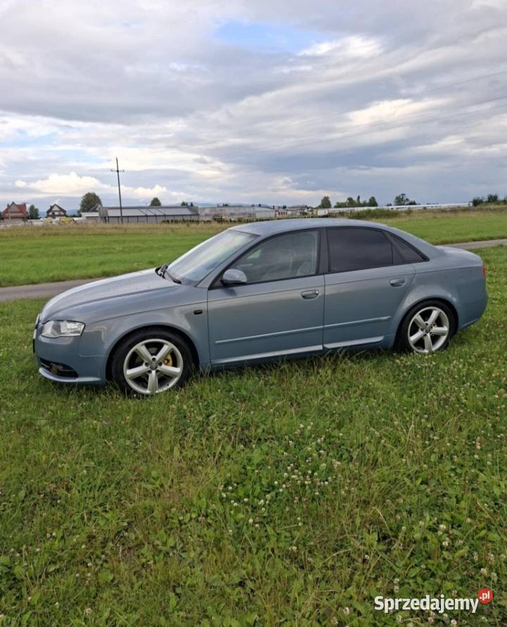 Audi A4 B7 16 MPI Sline 2x Zadbane benzyna Czarny Dunajec