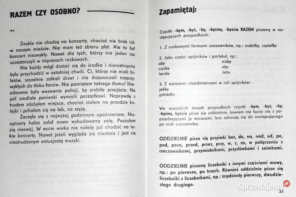 Dyktanda z powtórką zasad ortografii polskiej Chełm