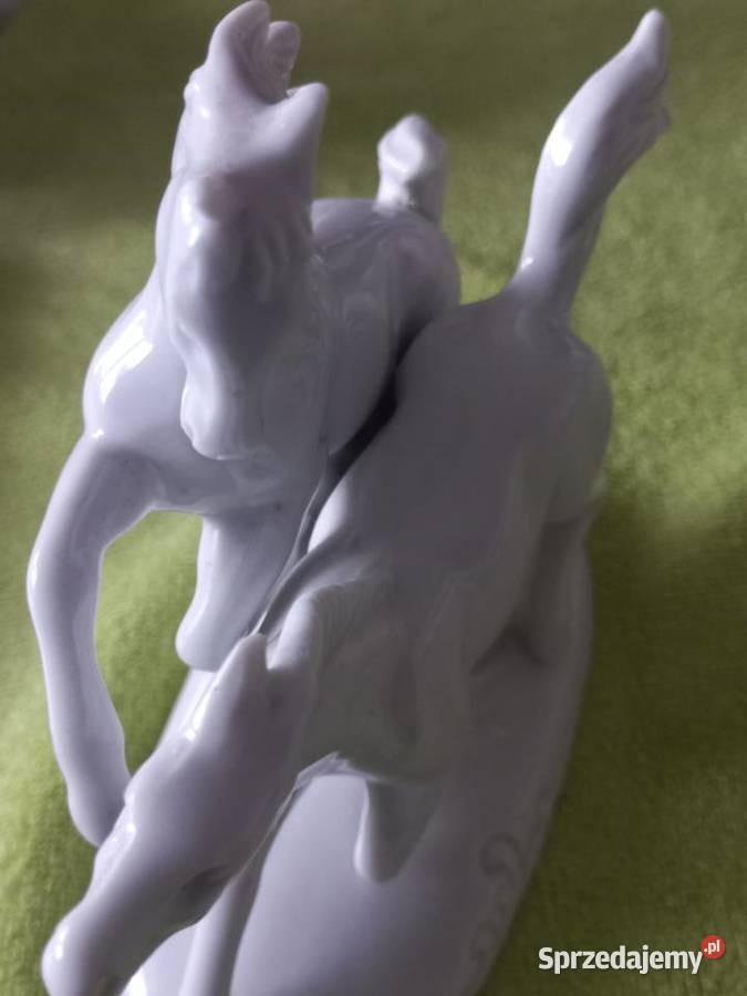 Figurka porcelanowa Konie Grafenthal Toruń