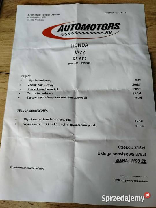 Honda jazz sprawna klima manualna śląskie Poręba