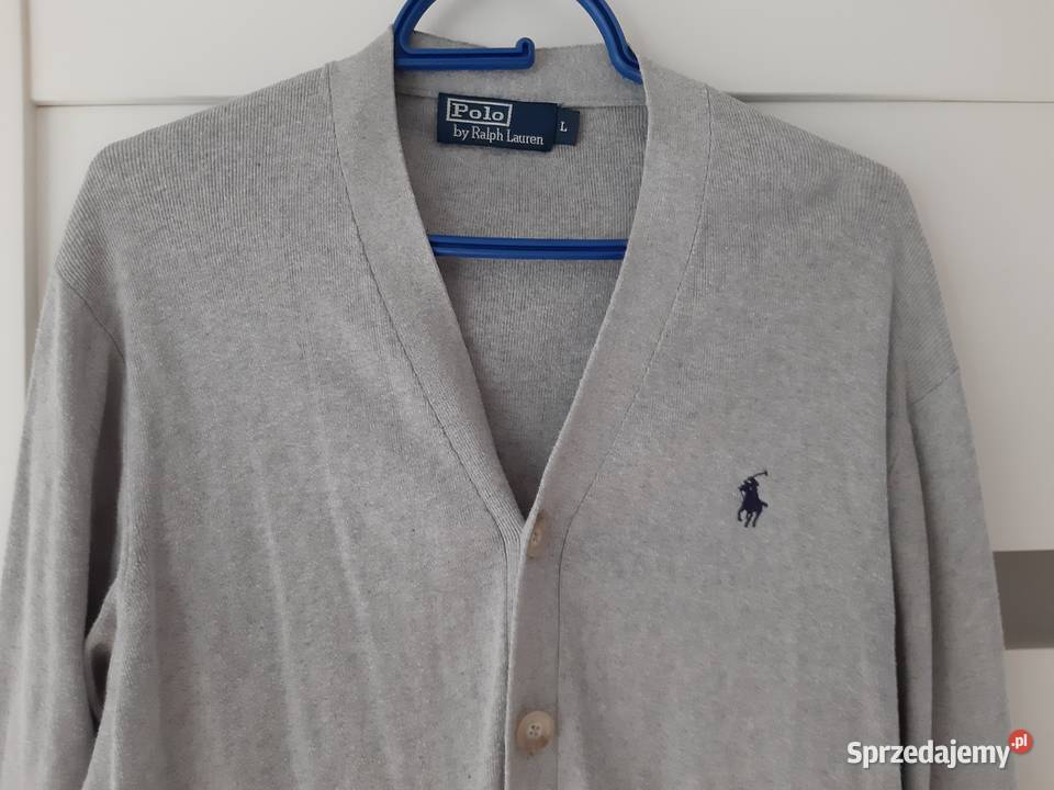 Ralph lauren sweter L szary polo 100oryginał nie Podkowa Leśna