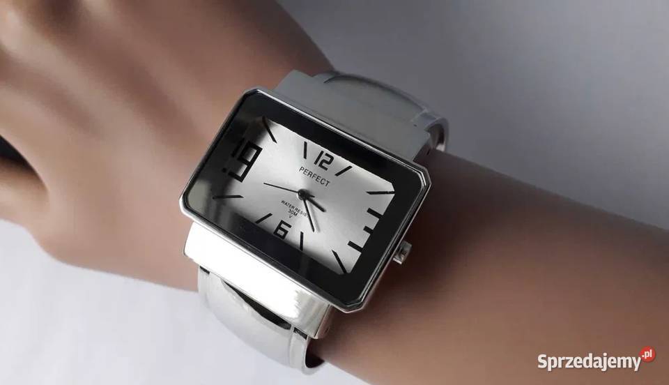 Nowy damski zegarek Perfect srebrny bangle Łódź