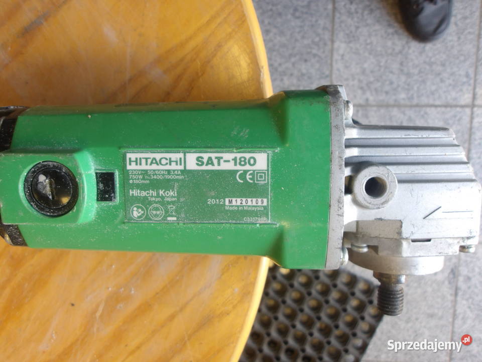 Szlifierka tarczowa polerka 750W Hitachi SAT180 Pleszew sprzedam