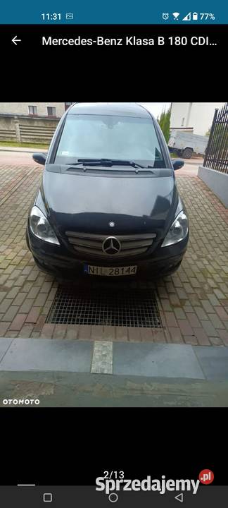 Mercedes w245 b klass 18 cdi automat 315000km pomorskie Kwidzyn