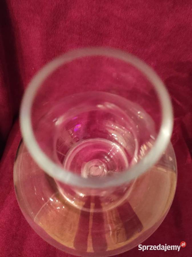 WAZON BUTLA Z GRUBEGO SZKŁA VINTAGE HAND MADE Antyki sprzedam