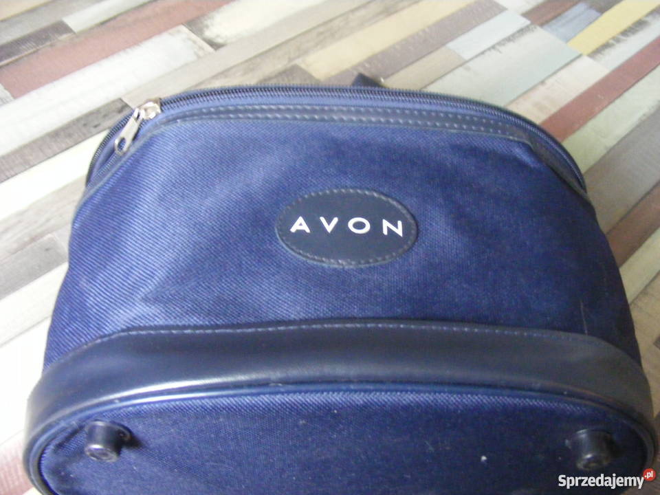 NOWA duża granatowa kosmetyczka AVON