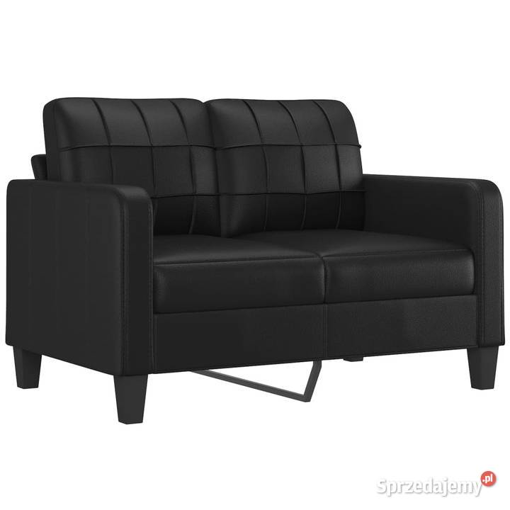2osobowa sofa czarna 120 sztuczna skóra WM359112 Warszawa
