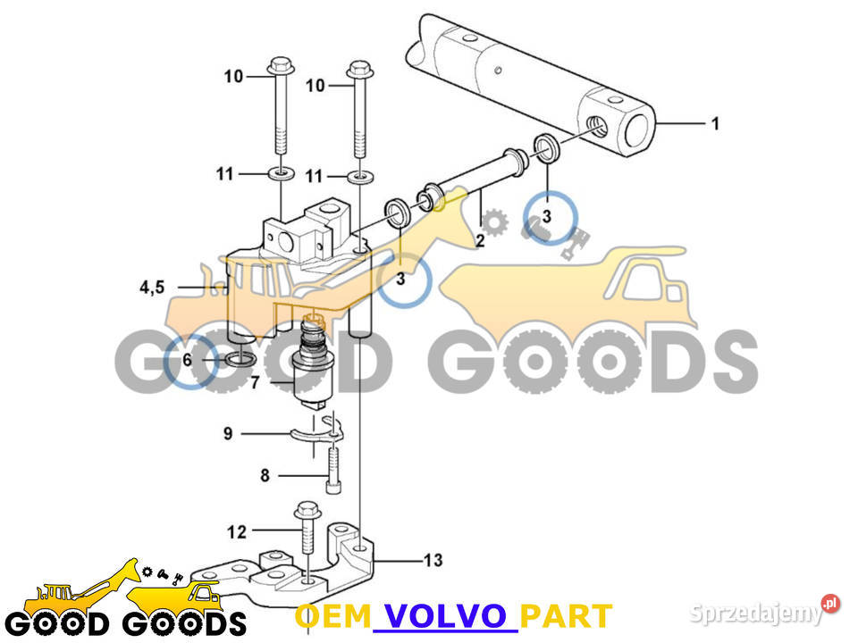 VOLVO PIERŚCIENIE USZCZELNIAJĄCE 20526428 Części do maszyn budowlanych Władysławów sprzedam