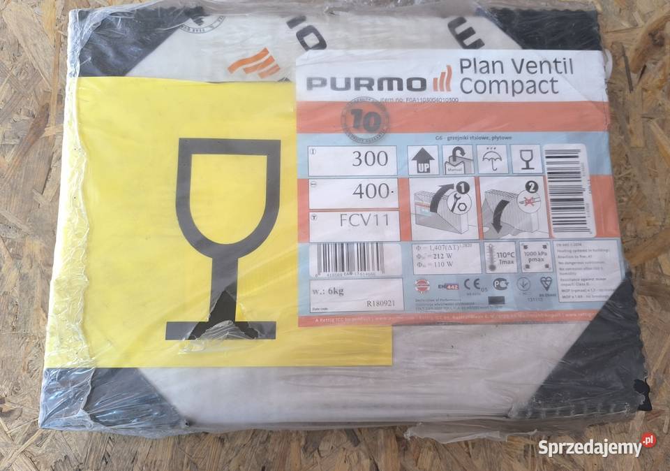 GRZEJNIK PURMO FCV11 H300 L400 Wrocław