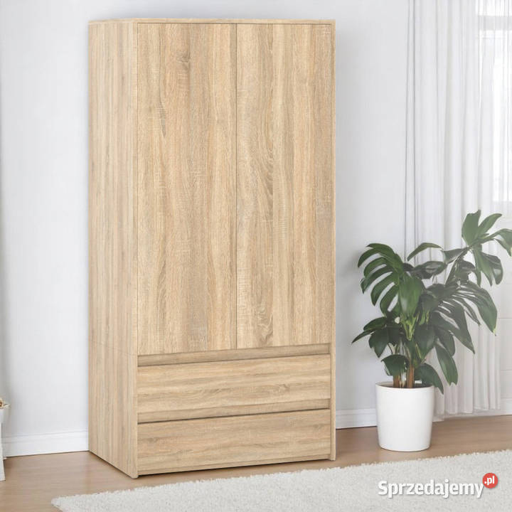 Szafa 2 Szuflady Garderoba Salon Półki Meble Elbląg