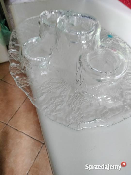 Świecznik patera lawa rzeźba Meri Lasi Choszczno sprzedam