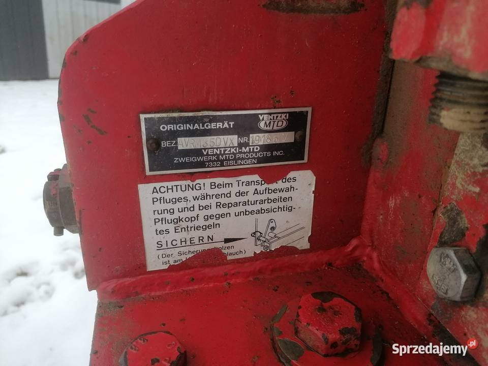 Pług obracany Ventzki 3skiby