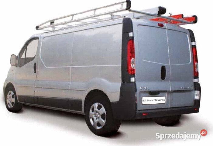 renault trafic 0114 bagażnik dachowy aluminowy klamki