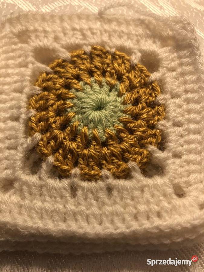 kwadrat babuni kwiaty poduszka narzuta95100 Zegrze