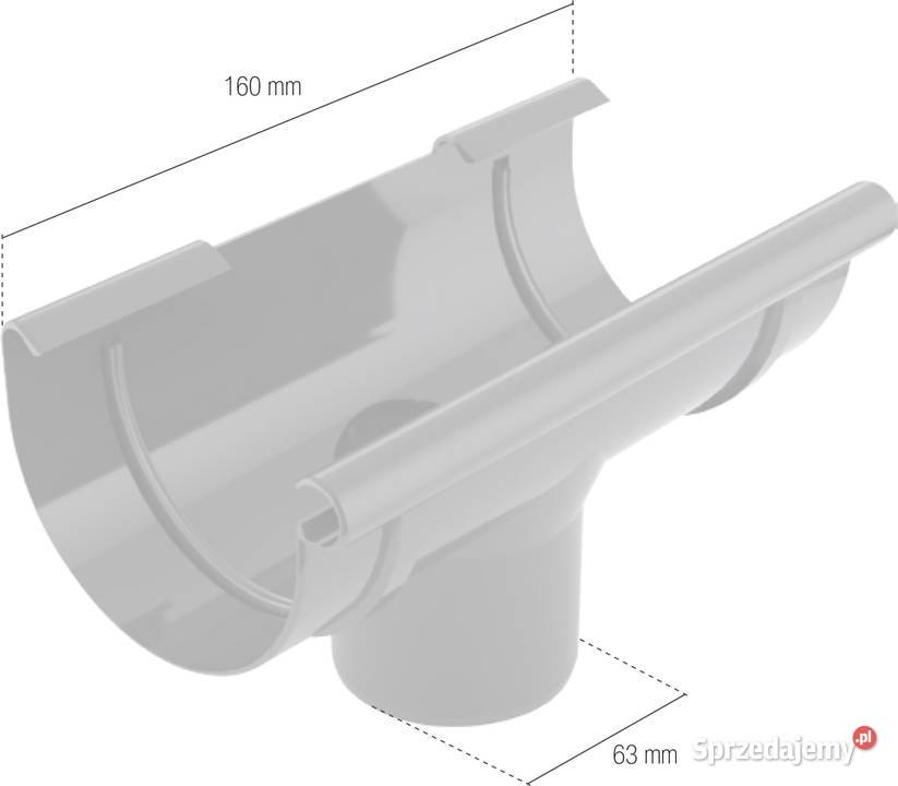 Bryza PVC Lej spustowy 7563mm czerwony Białystok