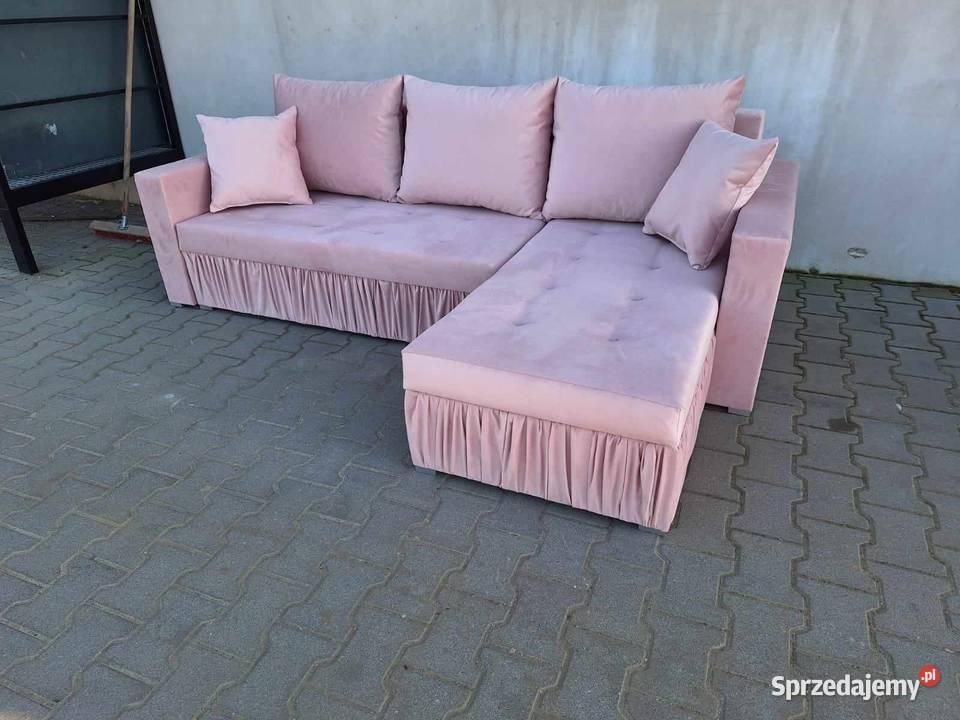 Welurowy narożnik Kendi szybka realizacja Wrocław