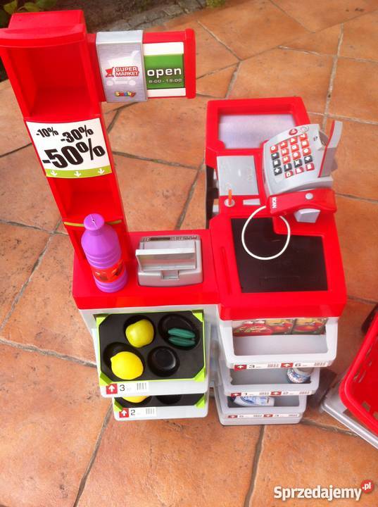 SKLEP MINIMARKET SMOBY Z KOSZYKIEM