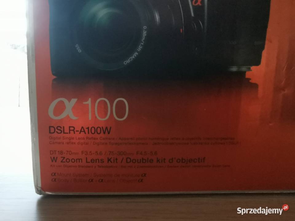 Sony Alpha 100 DSLRA100W w super stanie mało Zamość sprzedam