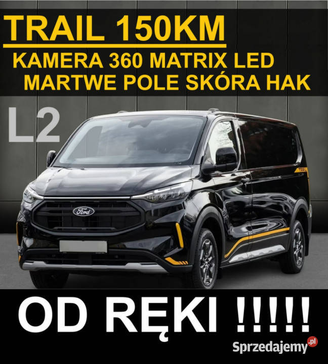 Ford Transit Custom Trail L2 150 Kamera 360 Samochody dostawcze Szczecinek