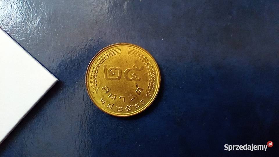 Stare monety 25 satang 1977 Tajlandia Numizmatyka Numizmatyka Lesko