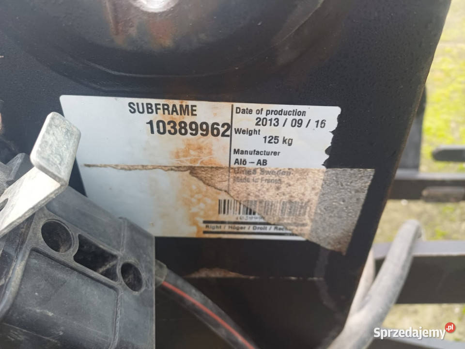 Adaptacja do ładowacza czołowego QUICKE nieuszkodzony Pozostałe Szlachcin