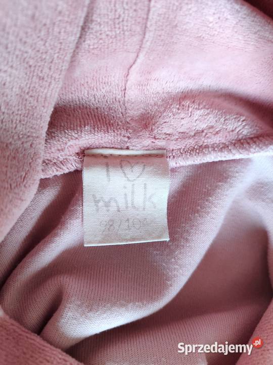 Welurowa sukienka kangurka I Love Milk 98104 Sukienki i spódniczki Katowice