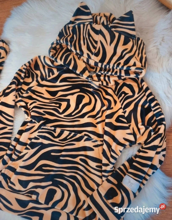 Dres tygrysek z uszkami bluza spodnie zestaw Katowice