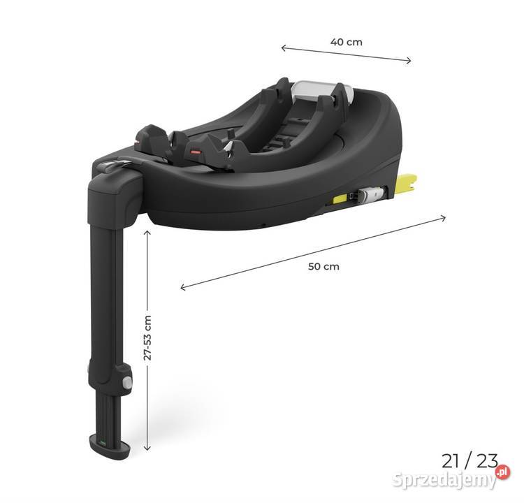 Dwa foteliki kinderkraft baza obrotowa wielkopolskie Pleszew
