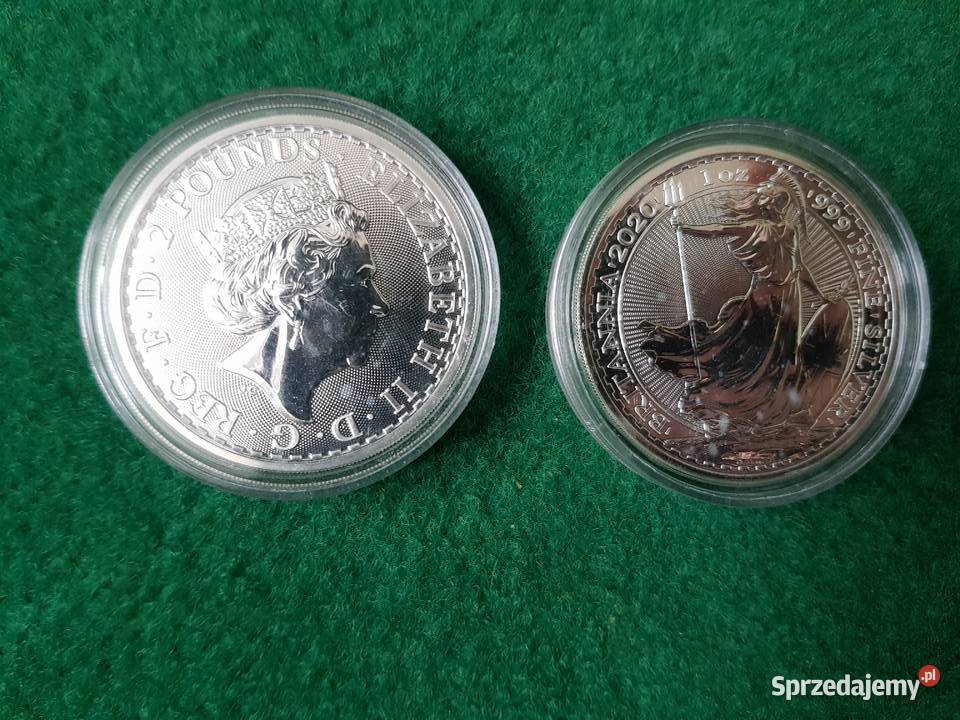 Britannia 2020 1 uncja Próba 999 Srebrna Moneta Gdynia