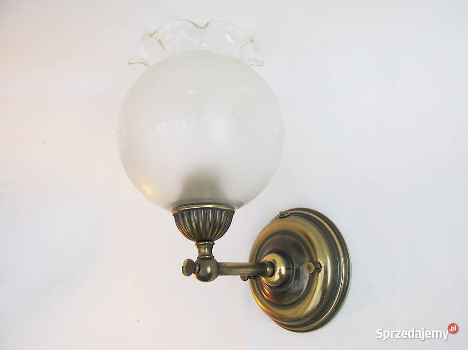 Piękny kinkiet stylowy mosiądz II Szczecinek sprzedam