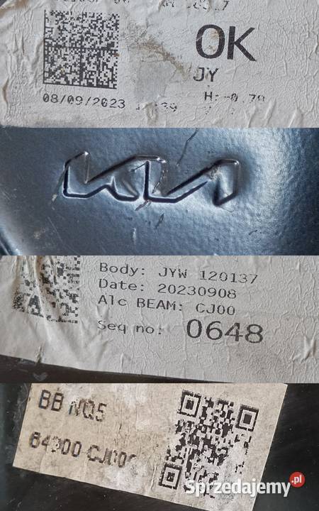 KIA SPORTAGE V 23 BELKA WZMOCNIENIE ZDERZAKA Wzmocnienia, belki i wsporniki Części samochodowe Pleszew