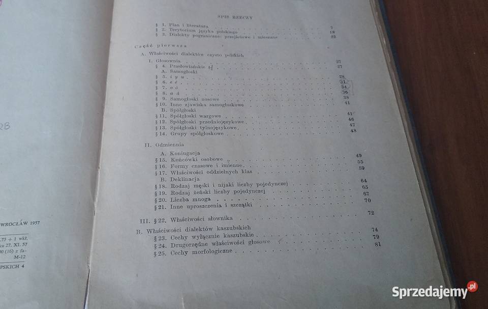 Dialekty języka polskiego Kazimierz Nitsch Książki naukowe i popularnonaukowe pomorskie Gdańsk