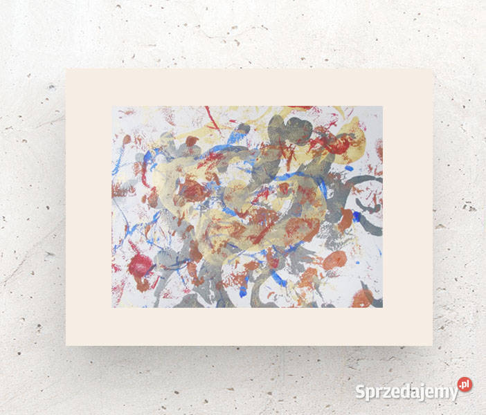 abstrakcyjny rysunek 30x40 boho dekoracja na