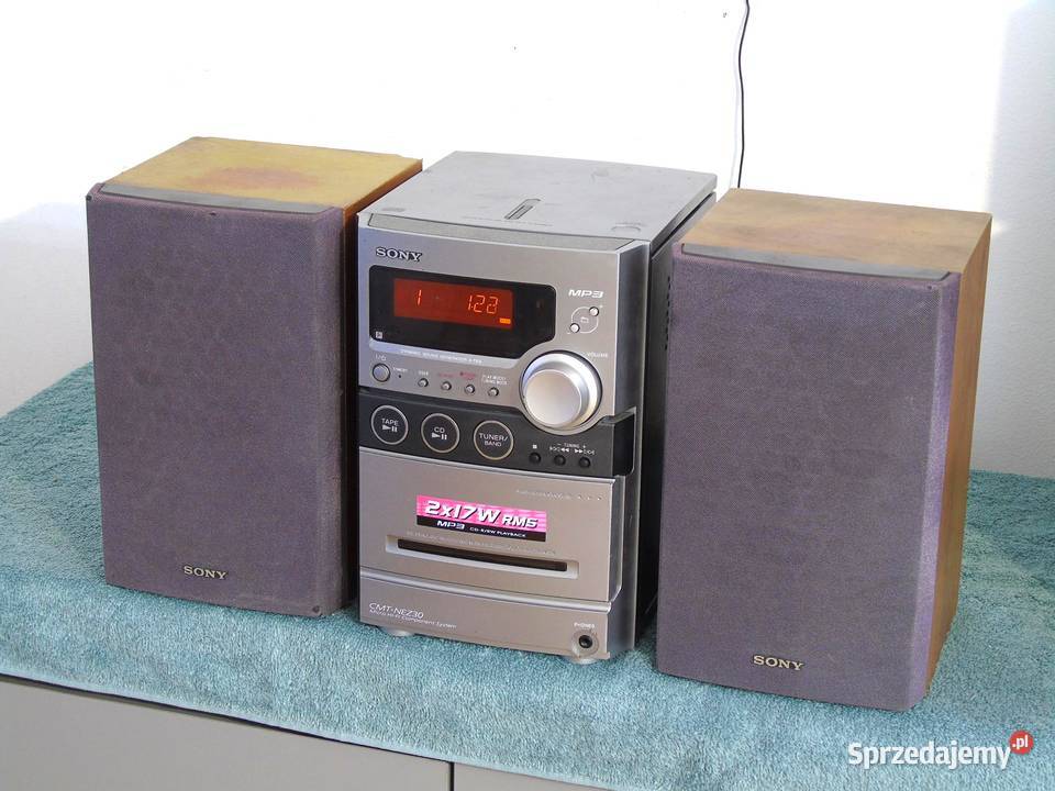 Wieża Sony z kol Radio CD AUX mag DOSTAWA