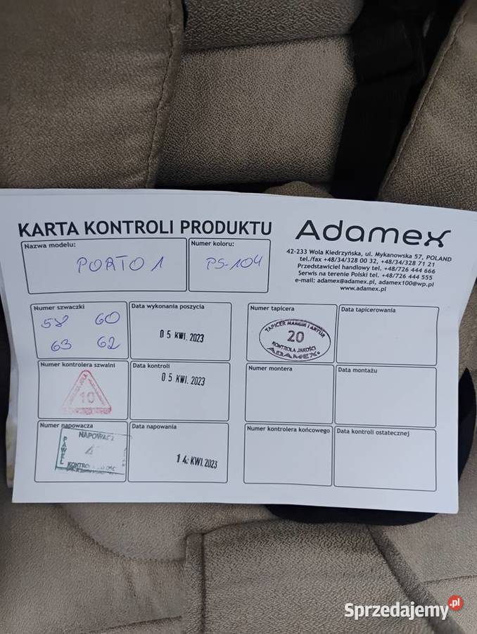 Wozek Adamex 2w1 Łańcut