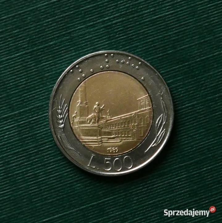 WŁOCHY 500 lirów 1989r Gliwice