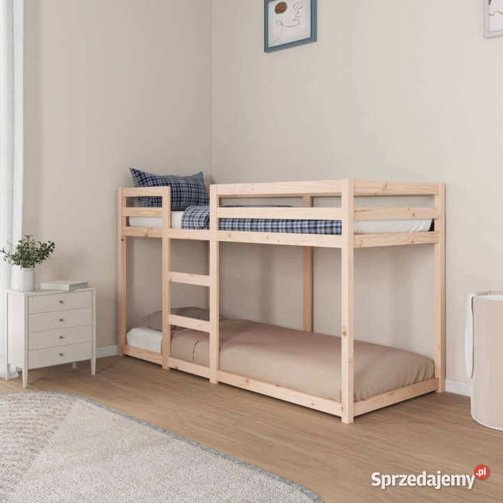 Łóżko piętrowe lite drewno sosnowe 75x190 Warszawa