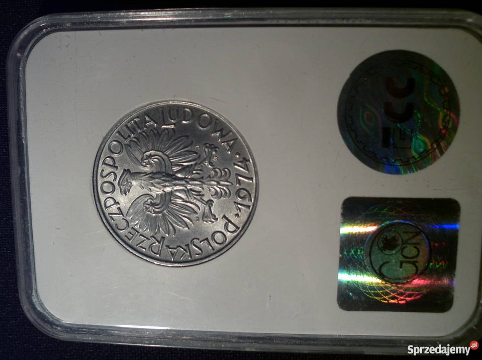 5 złotych 1974 RYBAK MS60 piękny Kraków