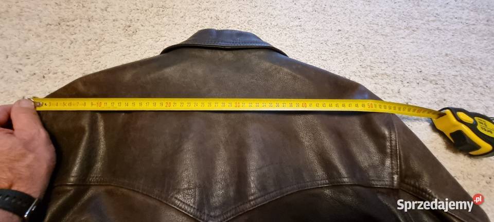 Kurtka skórzana w kolorze brązowym