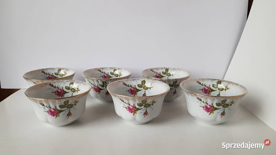 Zestaw miseczki flaczarki Iwona złota róża Dąbrowa Górnicza