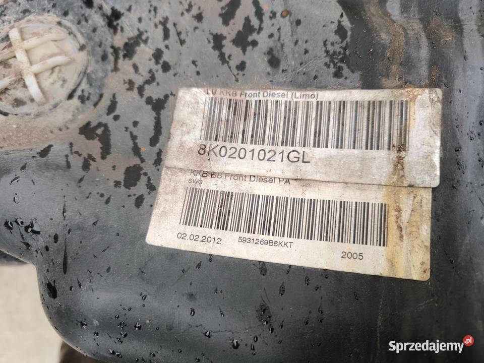 BAK ZBIORNIK PALIWA AUDI A4 B8 A5 8T 8K0201021GL