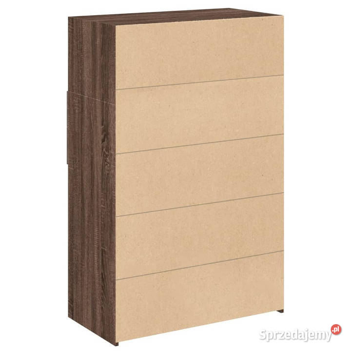 Wysoka szafka brązowy dąb 80x425x124 WM3281391 mazowieckie sprzedam